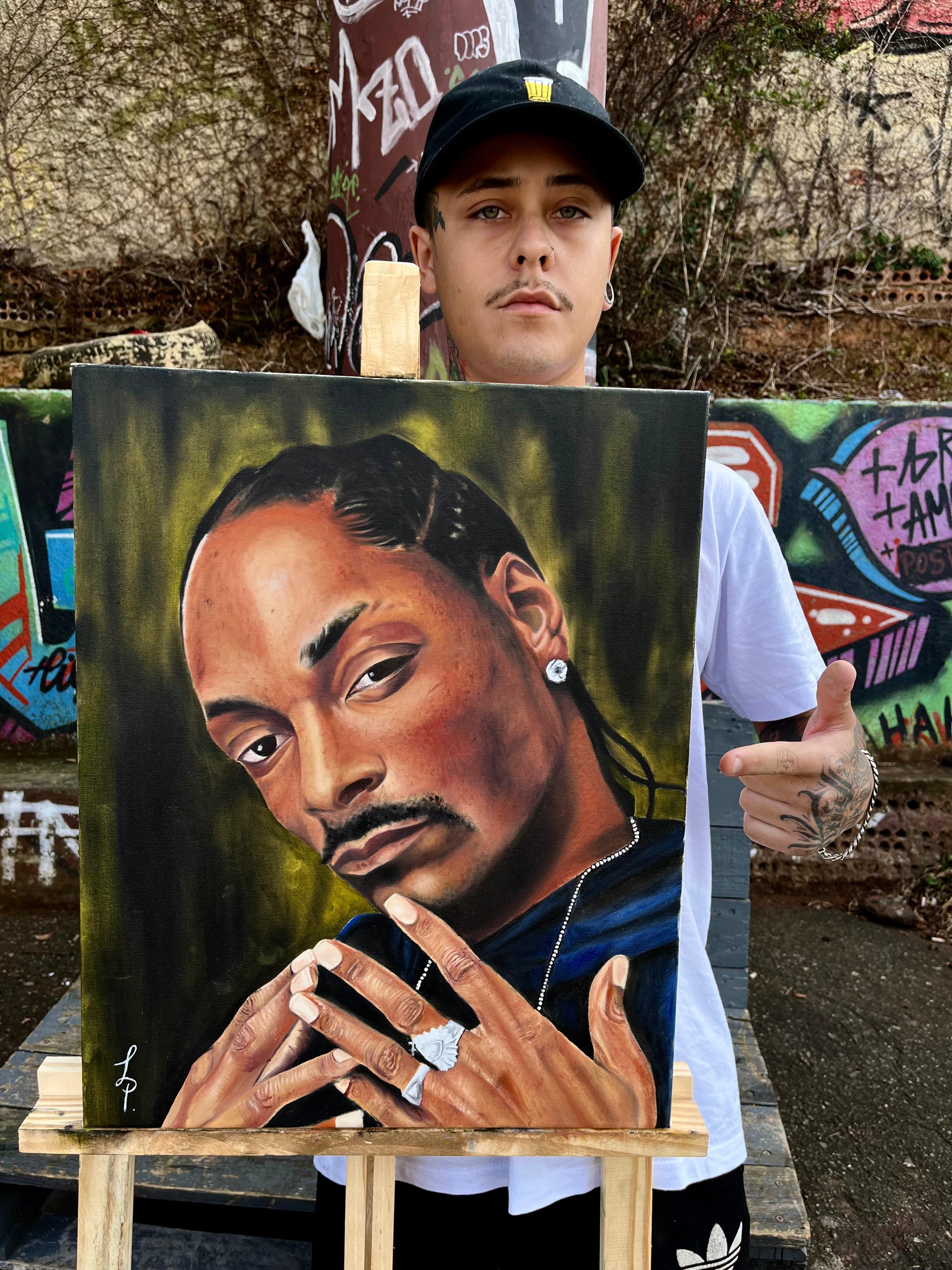 Pintura a óleo de Snoop Dogg